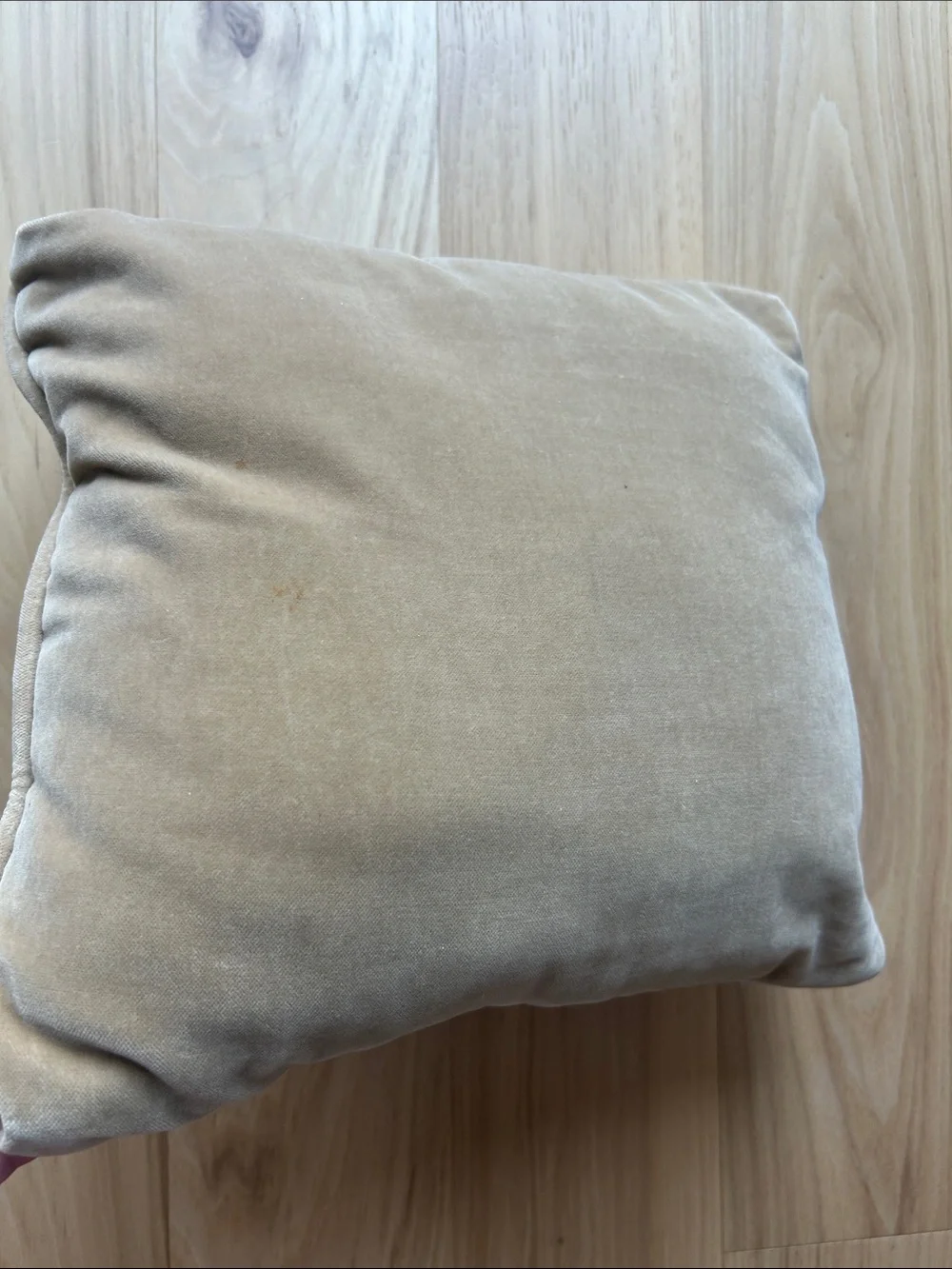 Vintage Handmade Retro 70s MCM Woven Chevron Diamond Pattern Decorative Pillow